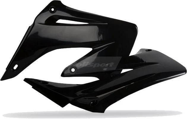 Polisport Radiator Shrouds Black for Honda CR125R/CR250R 2-Stroke 2002-2007