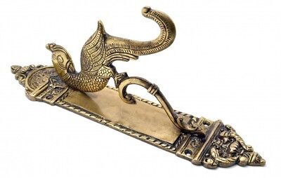 Wall Hanging Brass Peacock Hook for Coat Hat Scarf Overcoat Hanger Home Decor US 2
