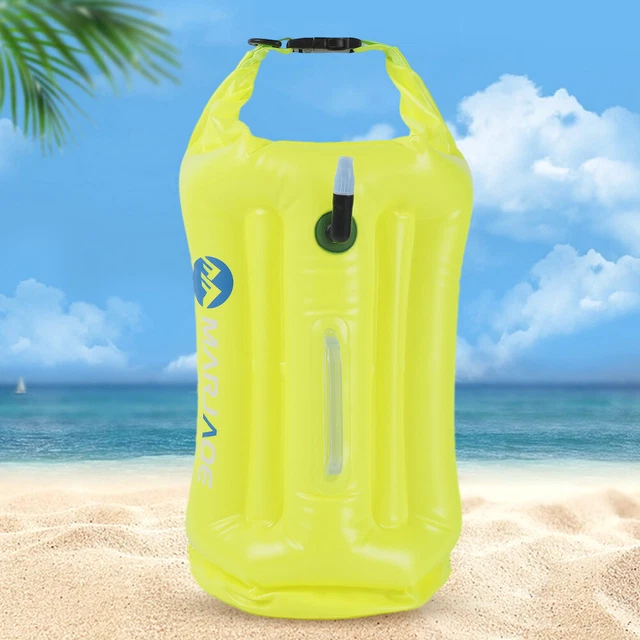 thumbnail interactive-video image 1 of Swim Buoy - IPX7 Waterproof Touchscreen Swim Buoy, Swim Safety Float W/Adjustable Waist Belt For 1 of 6