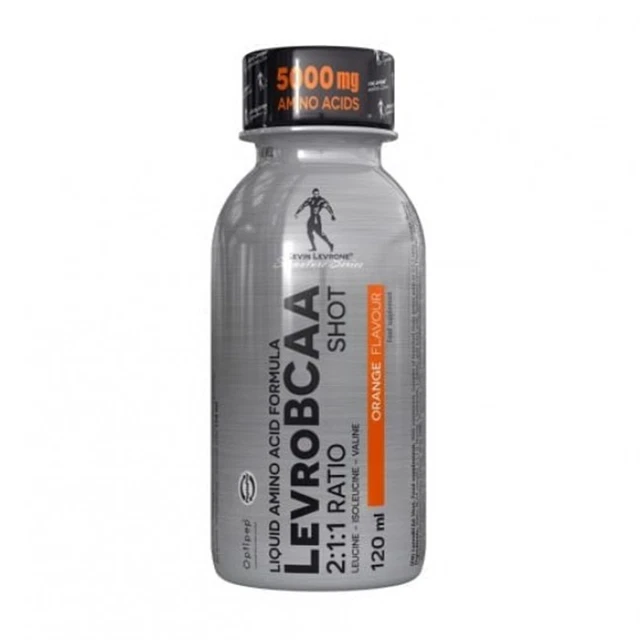 (11,80 Eur / L) 12x Kevin Levrone Bcaa 2:1:1 Shot 120ml Arancione - Monouso