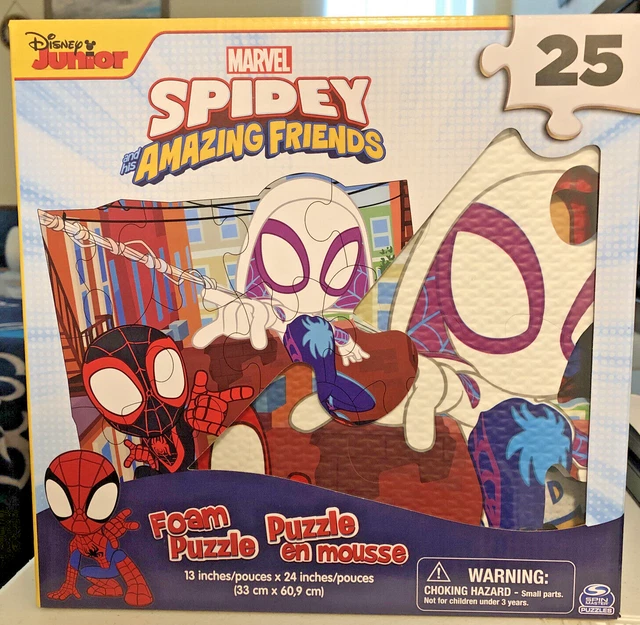 DISNEY JR. SPIDEY and His Amazing Friends Foam Puzzle 25 pc Marvel ...