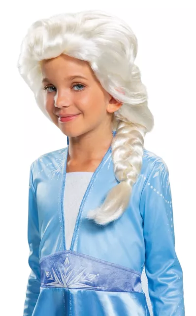 Licensed Disney Frozen II New Elsa Child Wig Braid Halloween Costume Accessory
