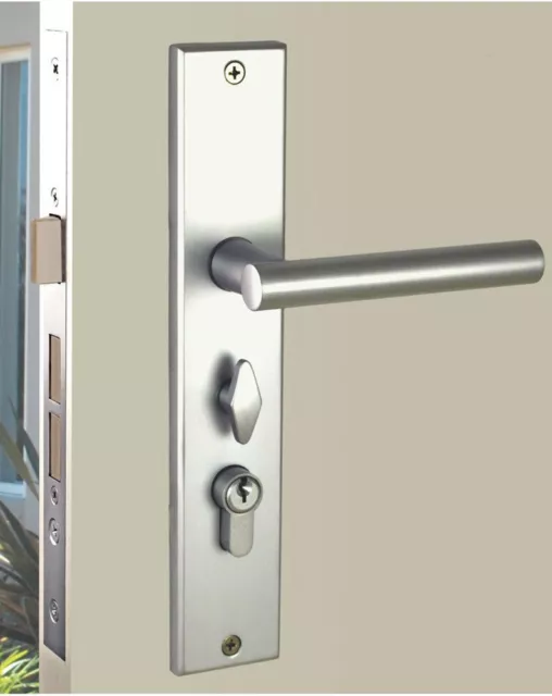 Nidus OZI 1 Mortice Door Lock Domici Lever Right Hand Satin Chrome CLP-DOM-OR-SC