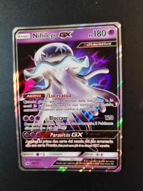 Card Pokemon Nihilego Gx Ultra Criatura + Brindes