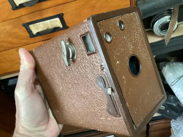 Old ANSCO Agfa 120 Vintage Film Box Camera - USA Binghamton NY c1940’s