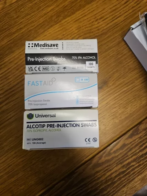 pre injection swabs 100 X3