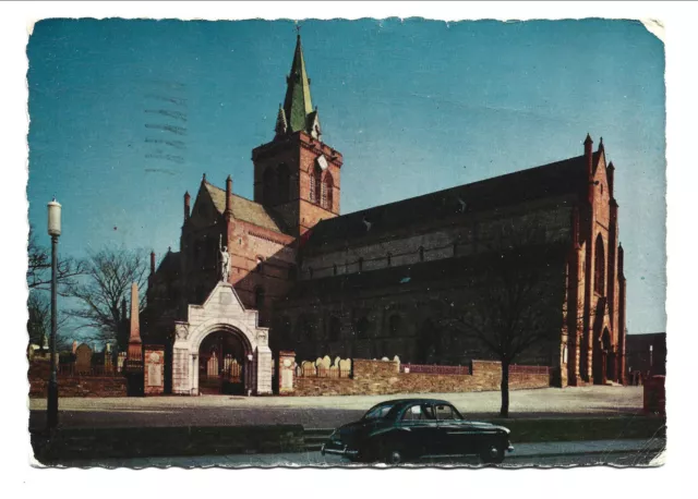 View Of St.magnus Cathedral, Kirkwall, Orkney, Scotland + Car.