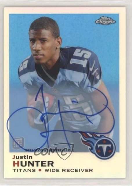 2013 Topps Chrome 1969 Design Auto Justin Hunter #7 Rookie Auto RC