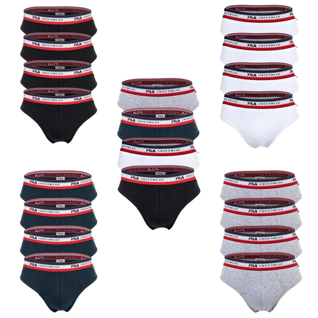 FILA SLIP POUR Homme 4er Paquet Slip Logo Ceinture Coton Stretch Unicolore EUR 42 96 PicClick FR