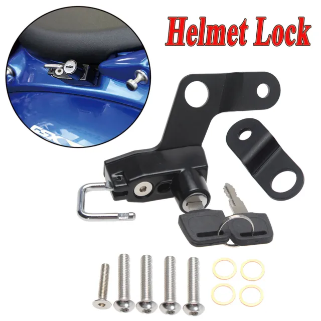 Helmet Lock Anti-Theft Stainless Steel For SUZUKI GSX1300R Hayabusa 2008-2020