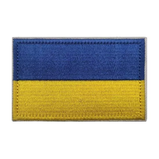 Ukraine Stoff Fahne Velcro Patch Ukrainische Flagge Softair Klett Aufnäher
