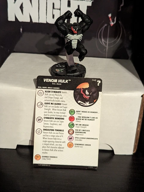 Heroclix Marvel's What If? set Venom Hulk #048 Chase figure w/card!