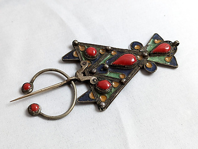 antique Kabyle Old fibula can be used as pendant or brooch