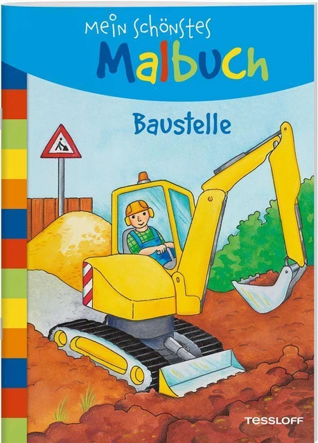 Mein schönstes Malbuch. Baustelle | Malen für Kinder ab 5 Jahren | Taschenbuch