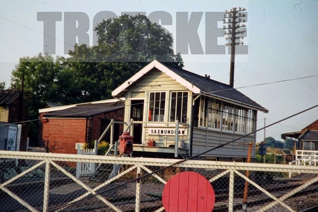 35mm Slide BR British Railways Scene View Saxmundham Signal Box 1983 Original