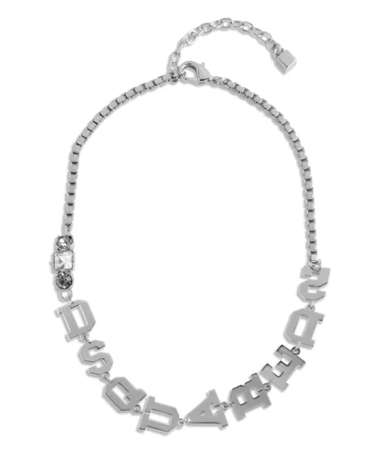 Dsquared2 necklace men NEM025459400001F124 Silver swarovski