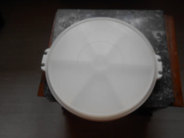 Grand Plateau Tupperware Avec Couvercle Hermétique - Vintage - Apéro/dînatoire