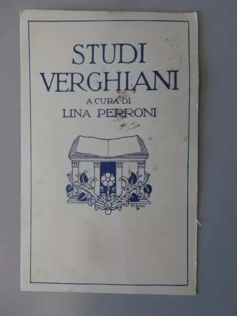 lettera autografa Vito Perroni 1929 Studi Verghiani Lina Perroni 2