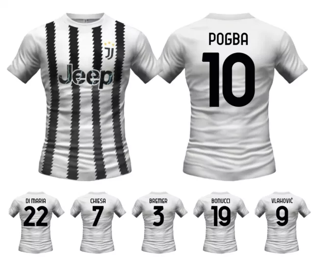 Maglia Replica Prodotto Ufficiale JUVENTUS 22/23 Di Maria Vlahovic Pogba Chiesa