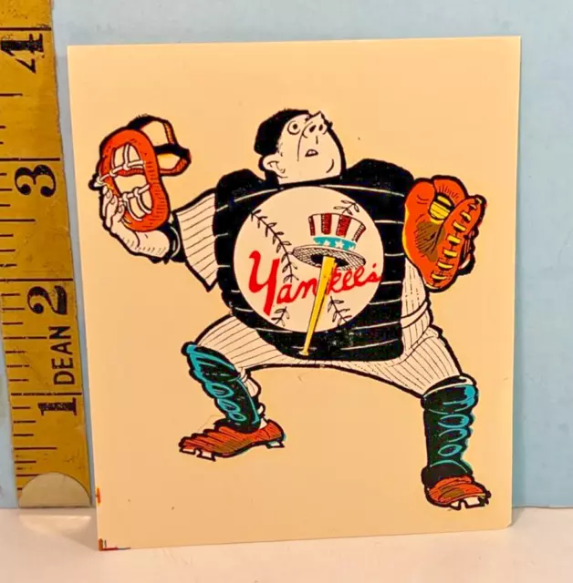 VINTAGE NEW YORK Yankees Catcher Baseball Decal $29.00 - PicClick