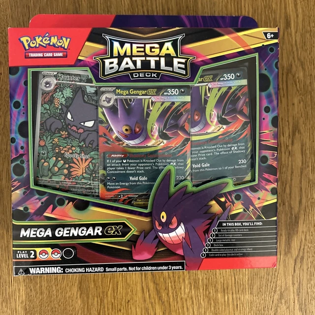 Pokémon Mega Battle Deck Gengar Ex En Alemán – Baraja De 60 Cartas Lista Para Jugar Con Accesorios Y Código Online
