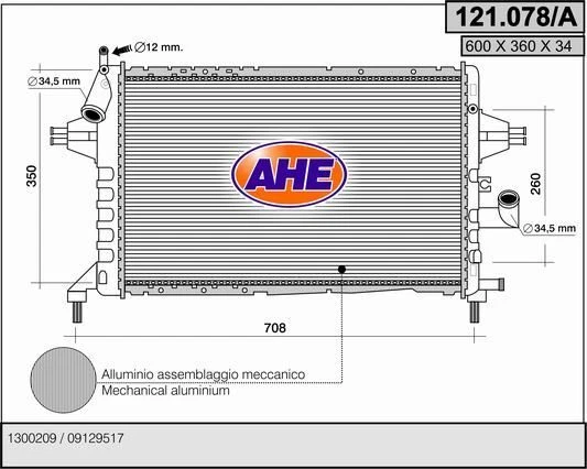 Radiator Cooling Engine Vauxhall Astra G 1.7 Cdti-Dti