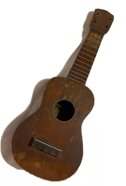 Antique Miniature Uke MIAMI Ukulele Hughes Stadlmair New York for parts /repair