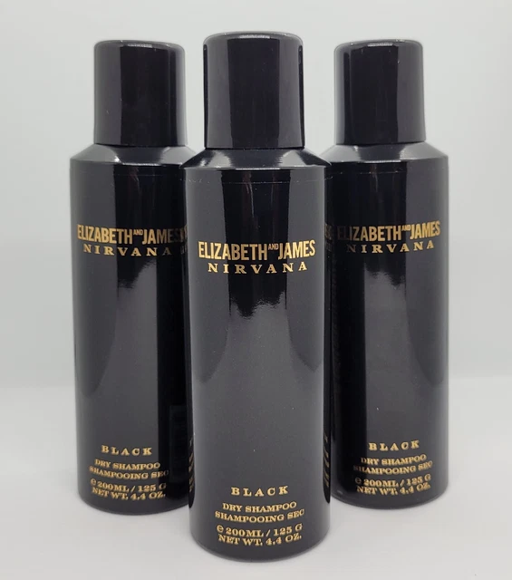 Lot of 3 Elizabeth and James Nirvana Black Dry Shampoo Net Wt 4.4 oz New