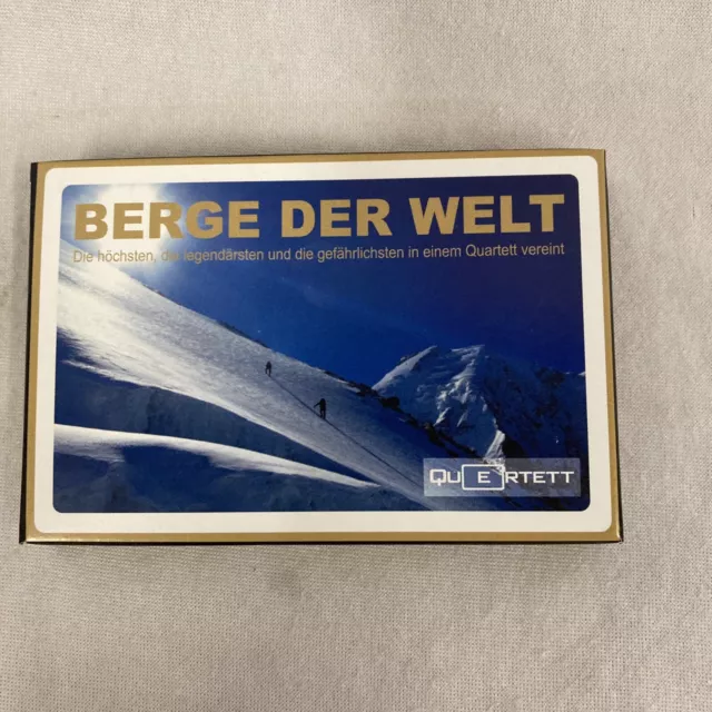 2 Quartette „Berge der Welt“ Kartenspiel um die höchsten Berge .