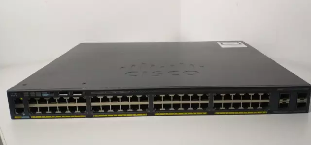 Cisco Catalyst 2960 WS-C2960X-48LPS-L 48 Port Gigabit Ethernet Network Switch Cisco Catalyst 2960 WS-C2960X-48LPS-L 48 Port Gigabit Ethernet Network Switch