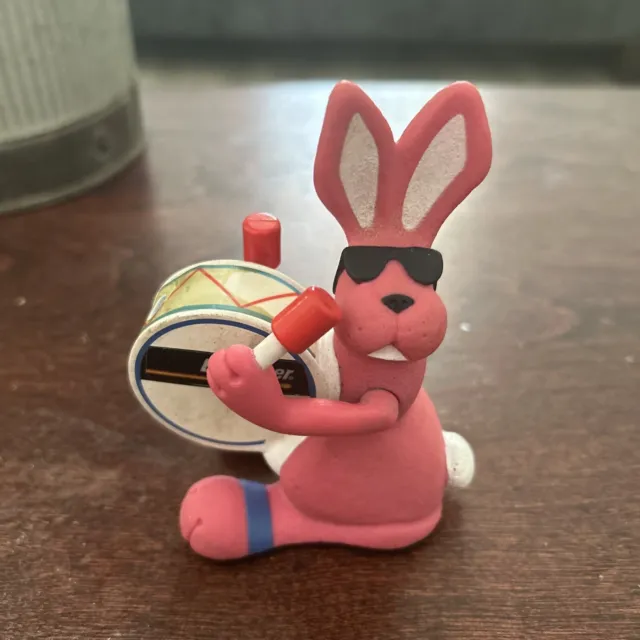 Vintage 1991 Energizer Bunny Light Up Toy Figure Plastic - Pink