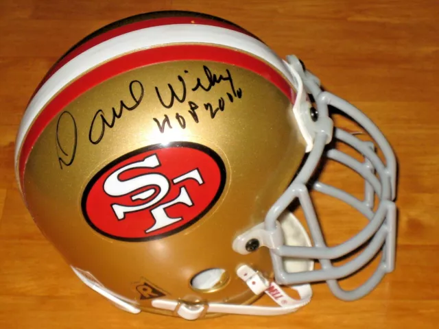 Dave Wilcox signed San Francisco 49ers HOF 2000 NFL AUTHENTIC Mini Helmet COA