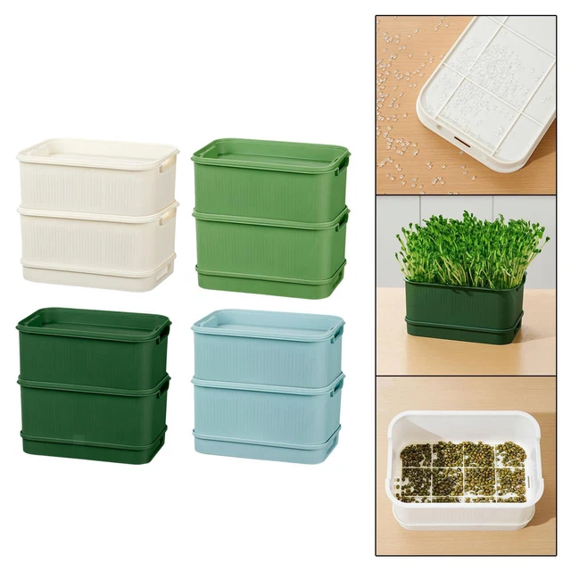 Kit Hydroponique Pour Chat - 3 Pots Sans Terre Pour Faire Pousser De L'herbe à Chat (blé) Facilement - Avec 15 Sachets De Graines