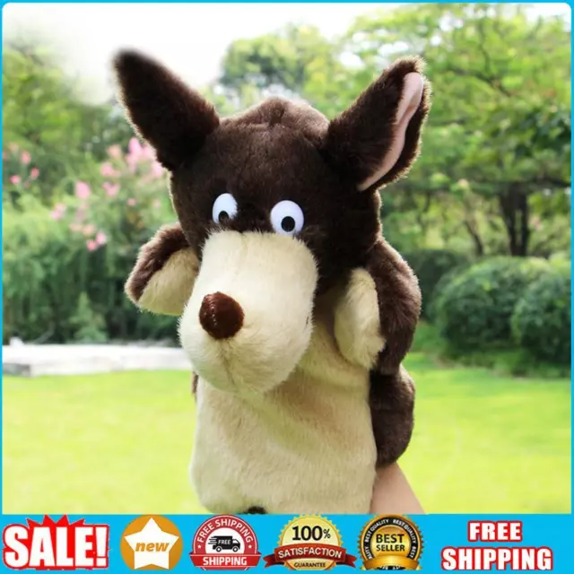 New Wolf Hand Puppet Baby Kids Child Soft Doll Plush Toy Gift