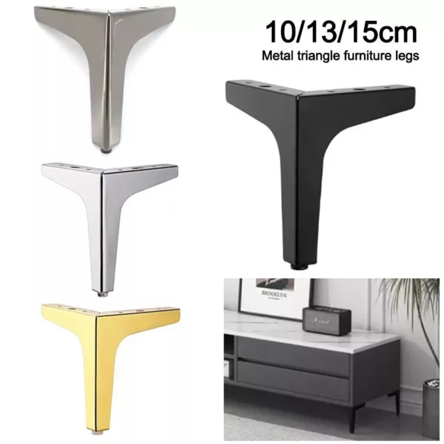 Metal Furniture Legs Triangle Cupboard Sofa Chair Feet  Furniture Accessories