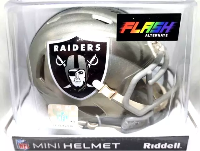 Nfl Las Vegas Raiders Flash Riddell Mini Speed Helmet