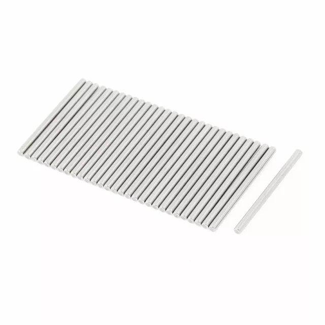 M2x30mm 304 Stainless Steel Straight Retaining Dowel Pins Rod 30 Pcs