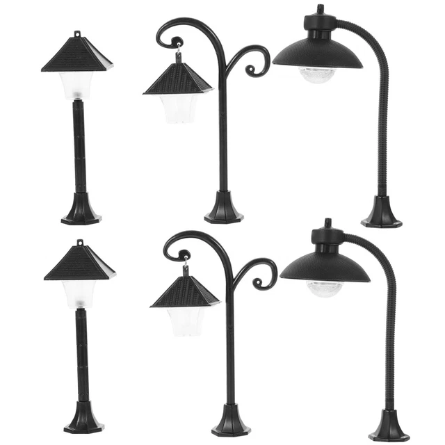6 Pcs Traffic Street Lights Mini Garden Decor Prop Trinkets
