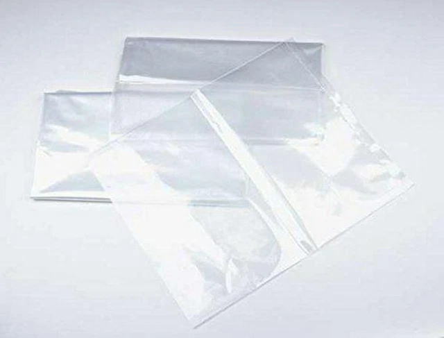 Clear Plastic Flat Open Poly Bag 9 X 12 1 Mil. 100 Pack