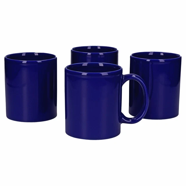 4er Set Kaffeebecher zylindrisch 375 ml 5 Farben Tee Pott Tasse Kakao bunt