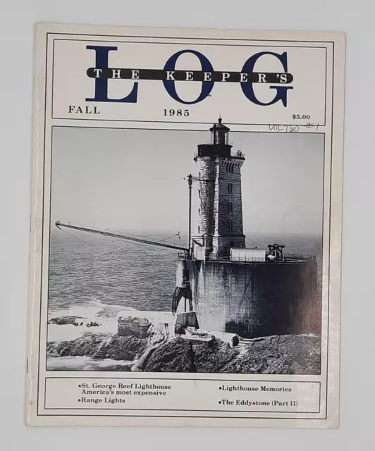 St. George Reef Lighthouse The Eddystone Range Lights Vintage Old Views History