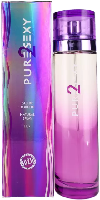 90210 Violeta Puro 2 Sexy Por Gbh para Mujer EDT Perfume Spray 101ml Shopworn De