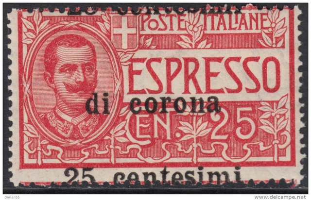 ITALY - Trento e Trieste - Sassone n. 1 SUPER VARIETY MNH** cv 360$ Certificate