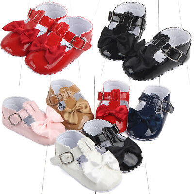 Toddler Crib Pram Shoes Infant Baby Girls Casual Slip-on Sandals Kids Newborn UK