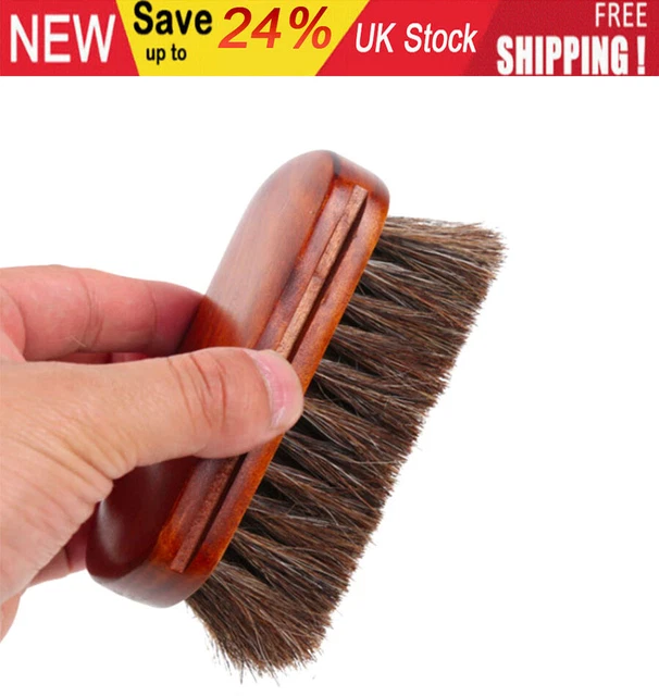 Traditional Shoe Shine Brush Horse Hair Polishing Buffing Shoes Brush L2