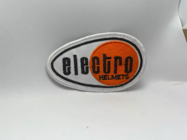 Cascos Eléctricos Nuevos Hierro Bordado En Nombre Etiqueta Parche 2 X 3-1/2
