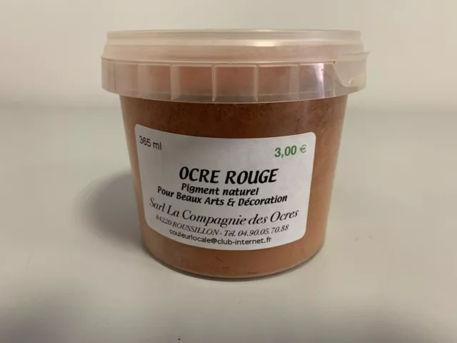 OCRA ROUGE ROSSA PIGMENT NATUREL POUR BEAUX ARTS E DECORATION 365ml