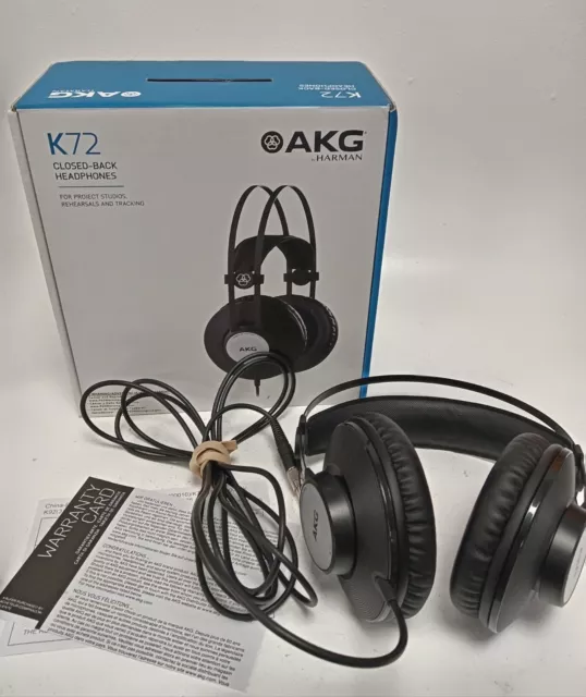 AKG Harman K72 Closed-Back Headphones Boxed For Studio, Rehearsals & Tracking