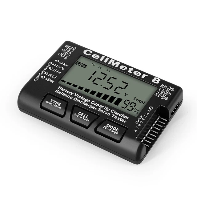 CellMeter 8 Tester Display batteria 1A 83*52*14 mm Accessori LCD digitale 3