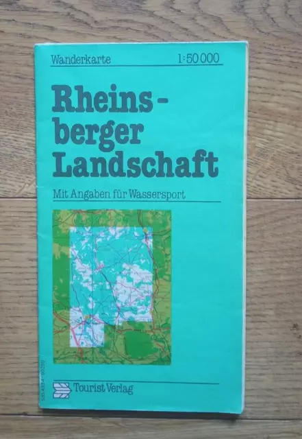 historische Wanderkarte Rheinsberger Landschaft 1:50000 DDR  Landkarte